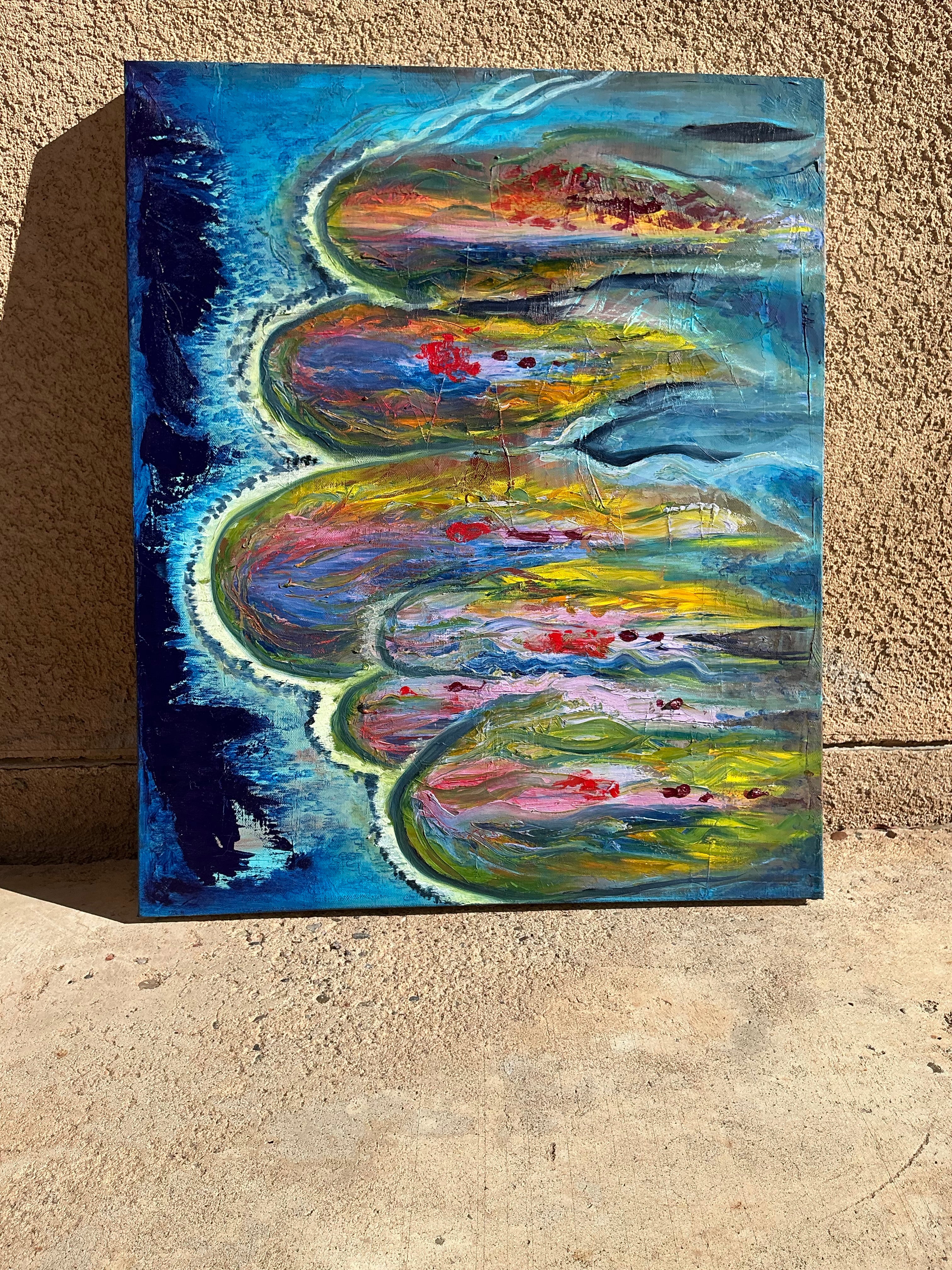 Incoming - Original Oil Painting on Stretched Canvas