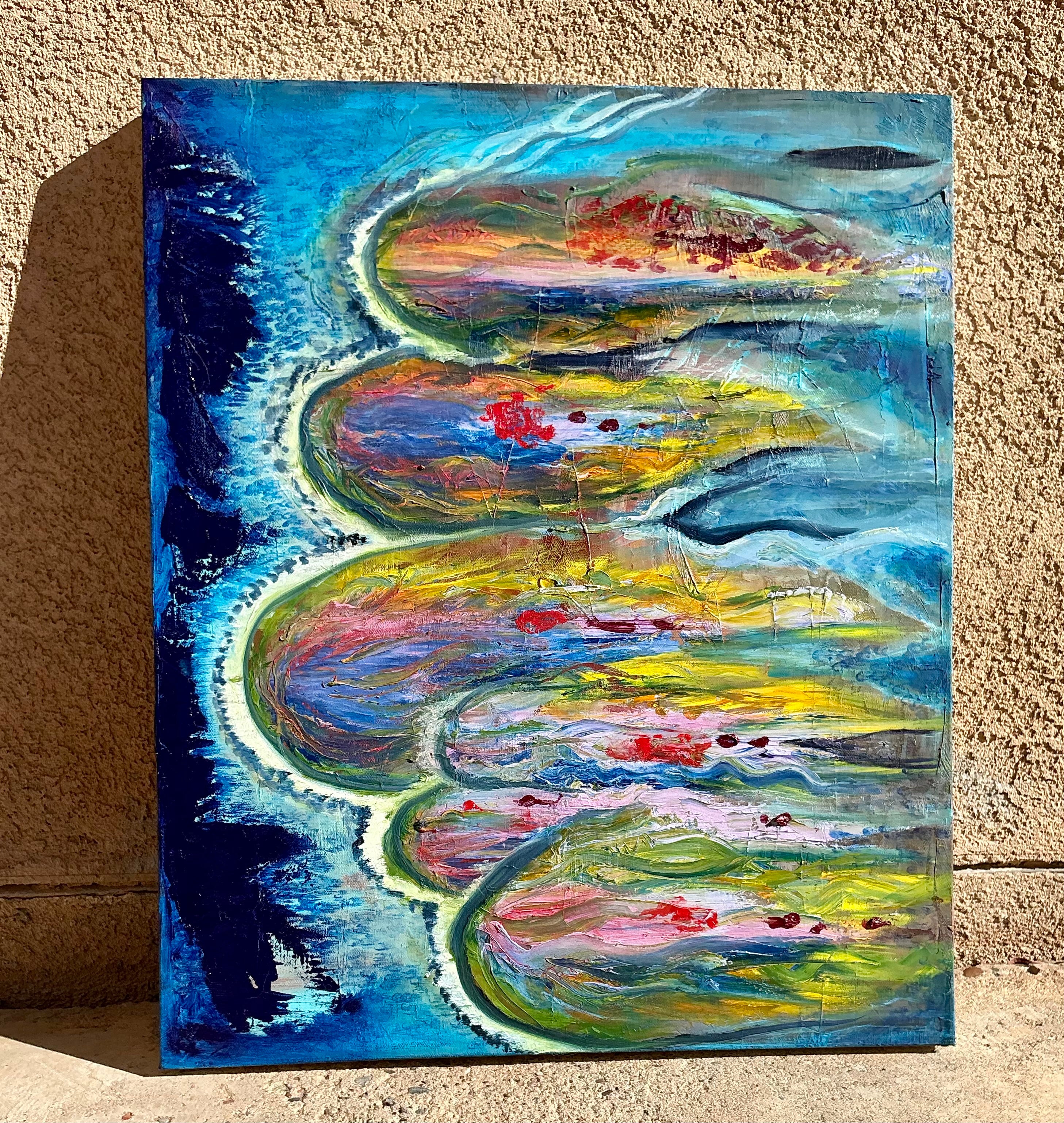 Incoming - Original Oil Painting on Stretched Canvas