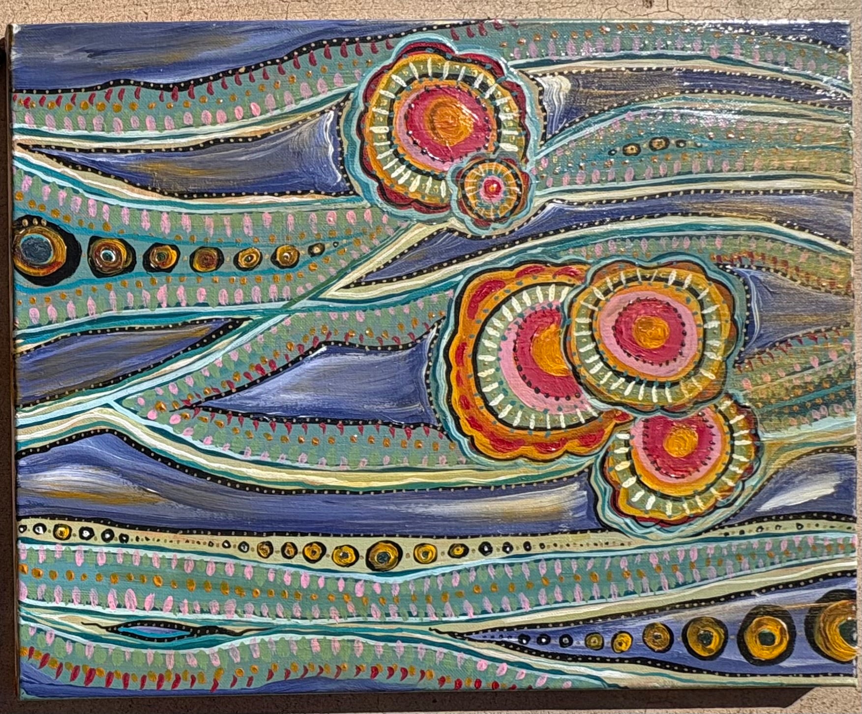 Assimilation - Original Acrylic Painting on Stretched Canvas