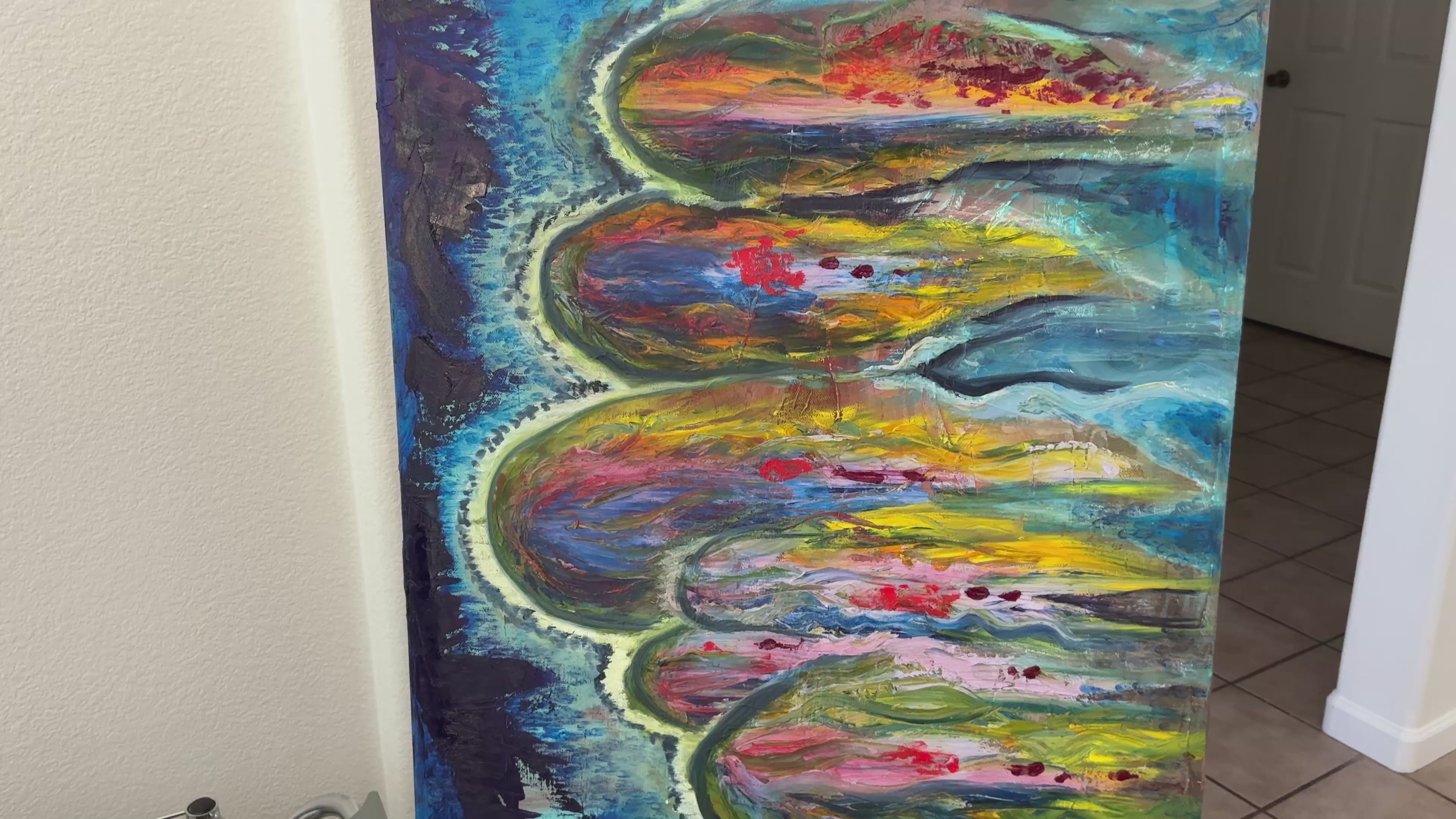 Incoming - Original Oil Painting on Stretched Canvas